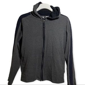 Gray women’s zip up hoodie jacket